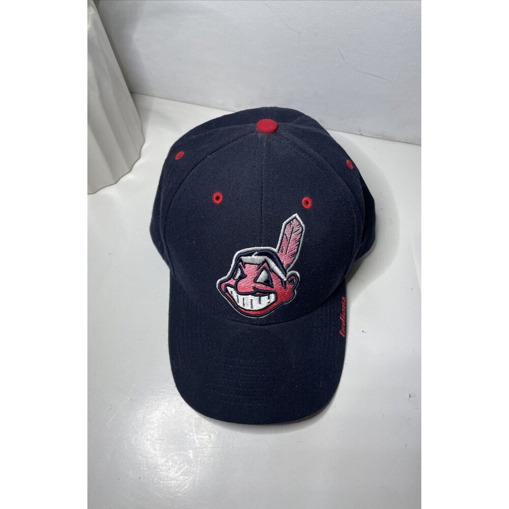 Vintage Cleveland Indians Chief Wahoo Hat HookAndLoop Closure EUC/Looks 🆕